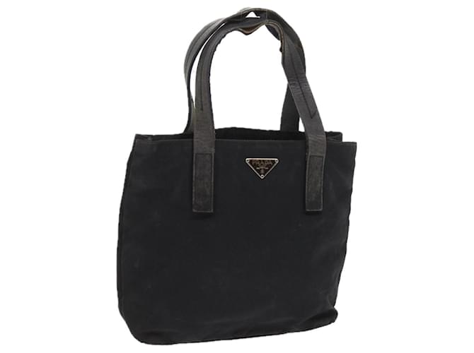 PRADA Hand Bag Nylon Black Auth ac2430  ref.1116707
