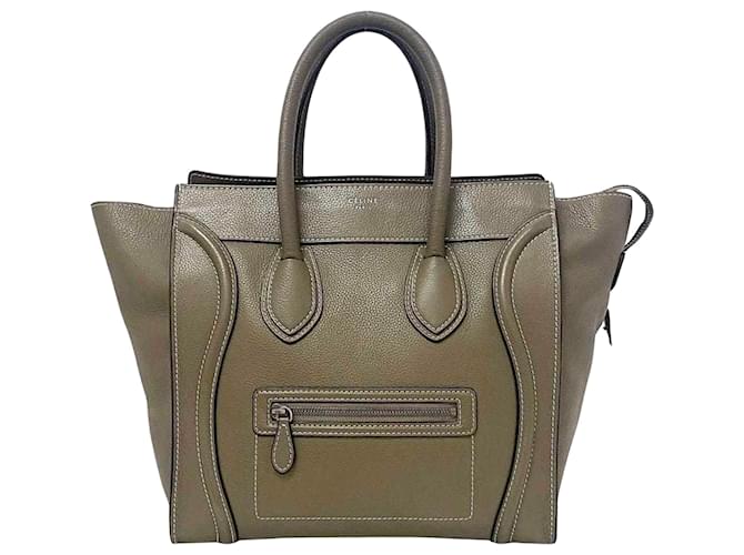 Céline Luggage Grey Leather  ref.1116819