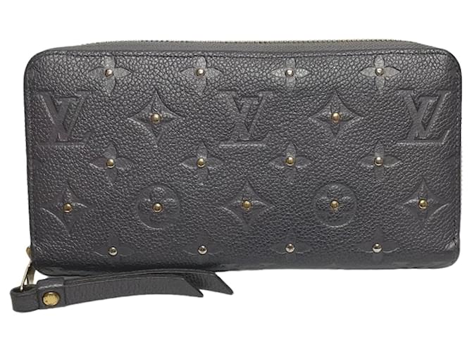 Louis Vuitton Zippy Wallet Cuir Noir  ref.1116874