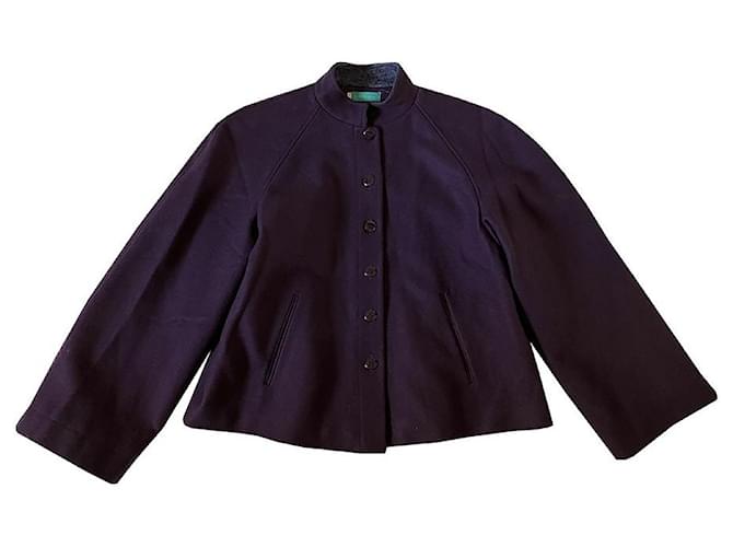 Cacharel Jackets Dark purple Wool Acetate  ref.1116875