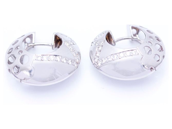 Autre Marque Pendientes en Oro con Diamantes Blanco