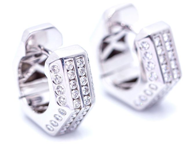 Autre Marque Pendiente  en Oro con Diamantes Blanco
