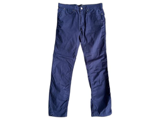 Acne Studios Max Satin Blue Jean Trousers
