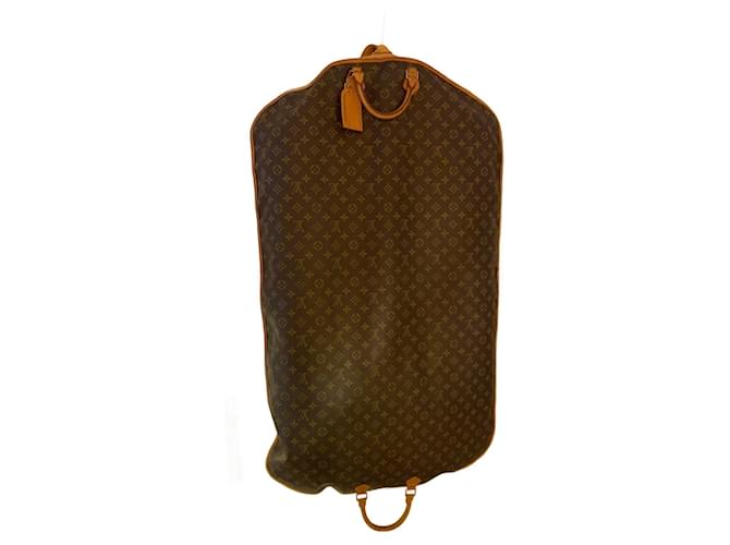 Louis Vuitton Bolsa de viaje para traje Monograma Cuero  ref.1117050