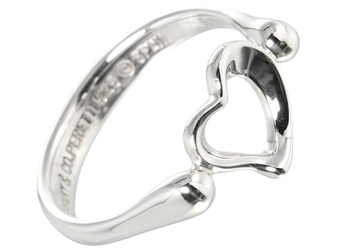 Tiffany & Co Open Heart Silvery Silver  ref.1117248