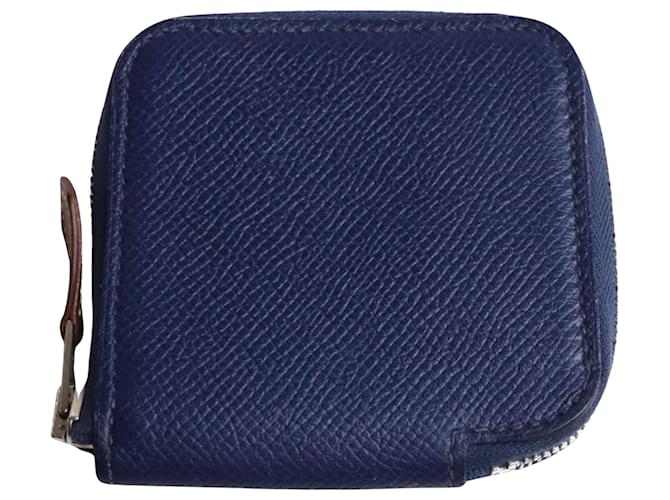 Hermès Silk'In Navy blue Leather  ref.1117373