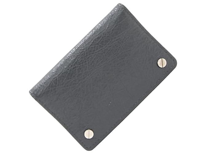 Everyday Balenciaga Card holder Grey Leather  ref.1117671