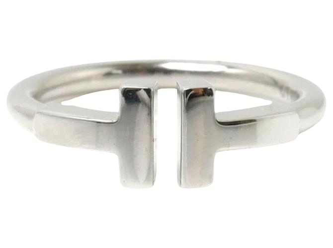 Tiffany & Co T Silvery White gold  ref.1117704