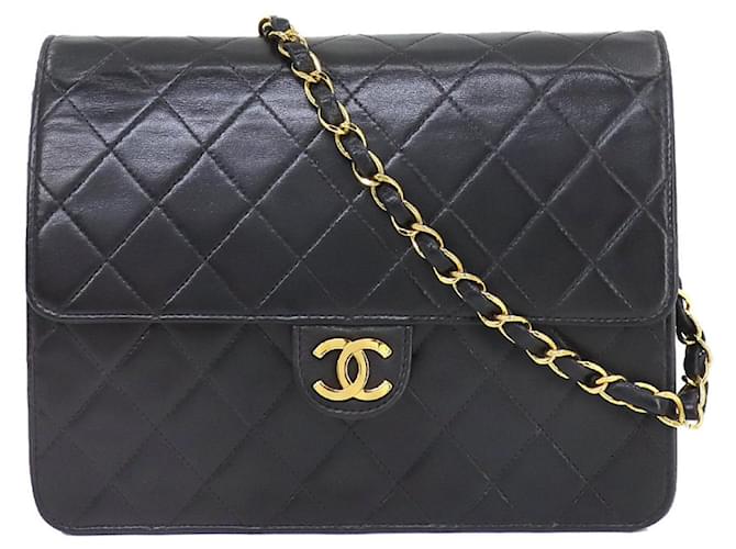 Classique Chanel Matelassé Cuir Noir  ref.1117763