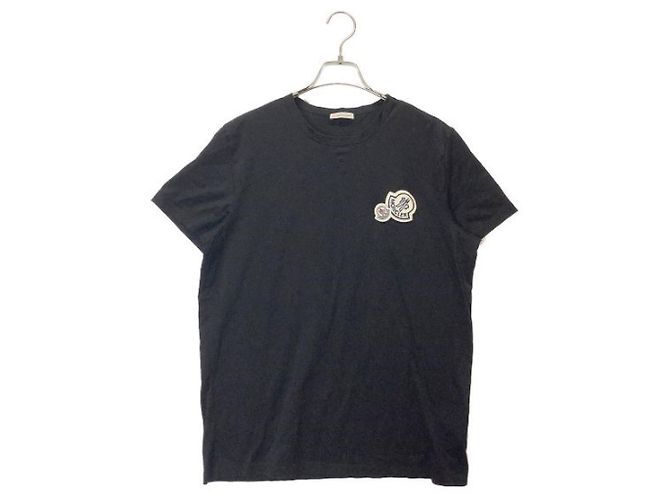 Camicia Moncler Nera in Cotone a Maniche Corte Nero