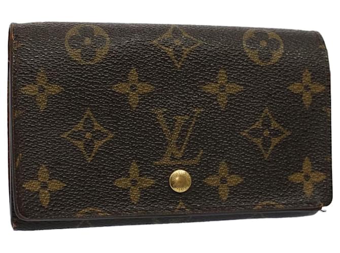 LOUIS VUITTON Monogram Portefeuille Tresol Wallet M61736 LV Auth bs9499 Toile Monogramme  ref.1118049