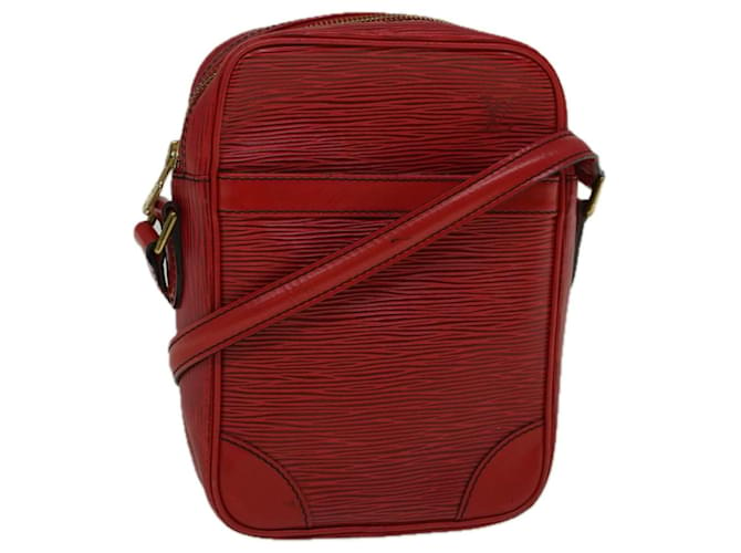 LOUIS VUITTON Epi Danube Shoulder Bag Red M45637 LV Auth ti1258 Leather  ref.1118145