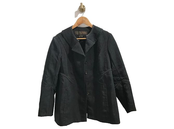 Jaquetas LOUIS VUITTON T.FR 44 Sintético Preto