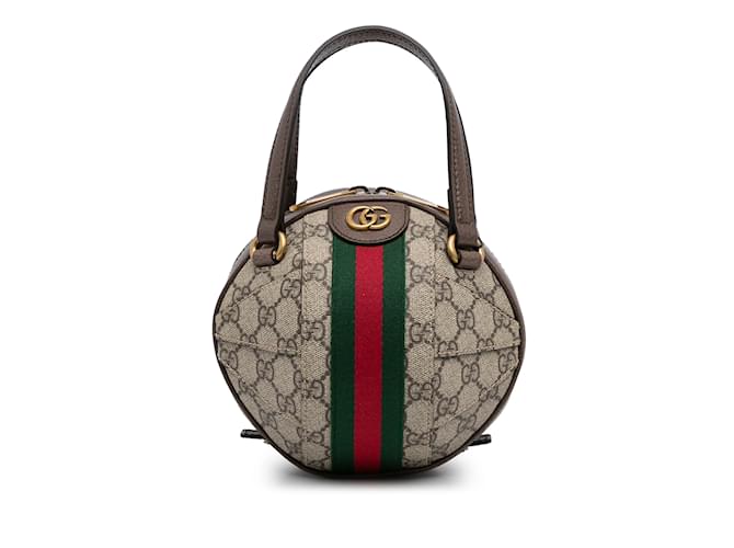 Ophidia GUCCI HandbagsLeather Brown  ref.1118222