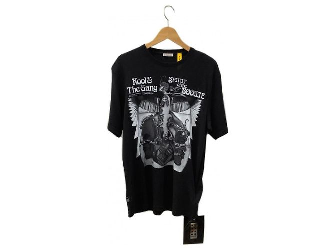 Camiseta Moncler Genius negra de algodón Negro
