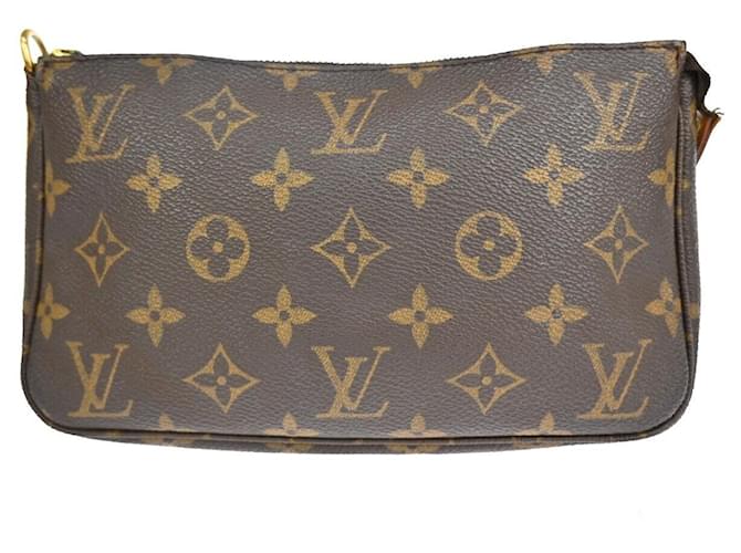 Louis Vuitton Pochette Accessoires Brown Cloth  ref.1118279