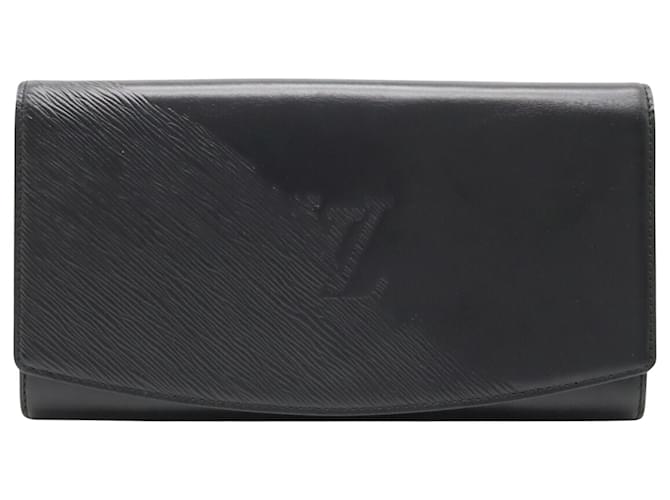 Louis Vuitton Aegean Negro Cuero  ref.1118323