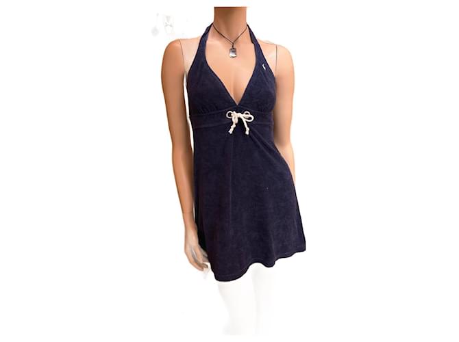 Ralph Lauren Dresses Navy blue Cotton  ref.1118412