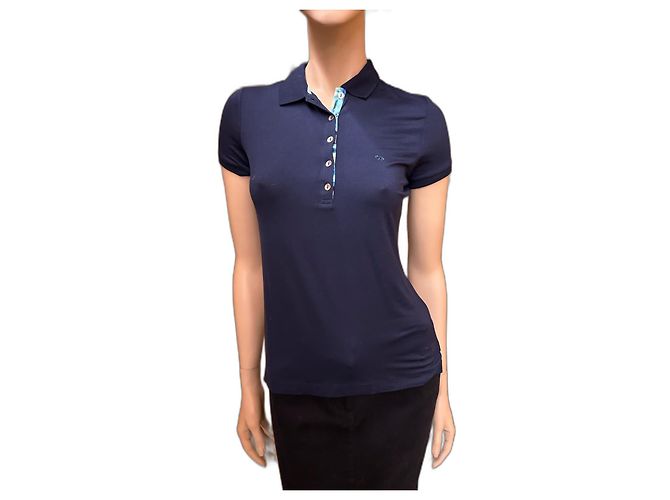 Polo Escada Sport blu navy a maniche corte