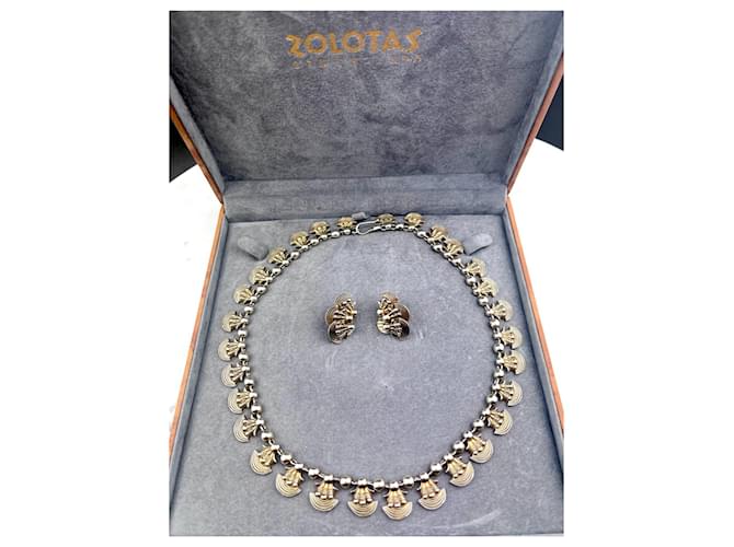 Zolotas Conjuntos de joyería Dorado Plateado  ref.1118427