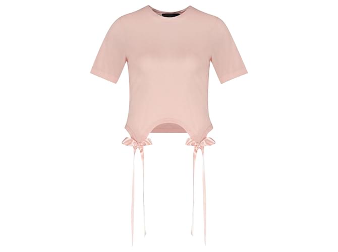 Bow Tails T-Shirt - Simone Rocha - Cotton - Pale Pink  ref.1118509