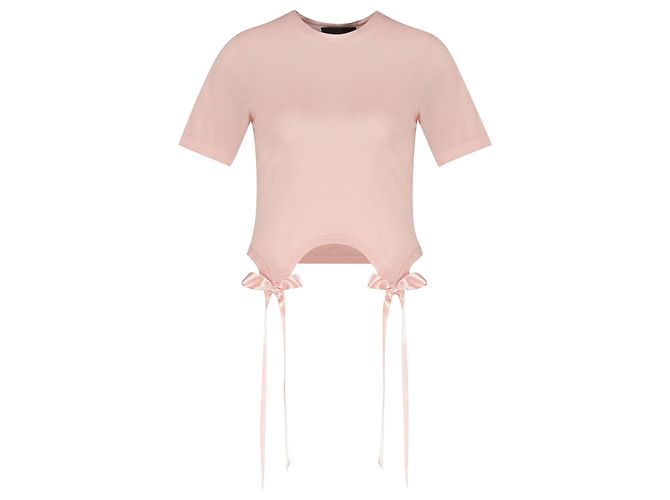 Camiseta Bow Tails - Simone Rocha - Algodão - Rosa Claro