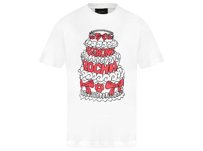 Cake Print T-Shirt - Simone Rocha - Cotton - White  ref.1118542