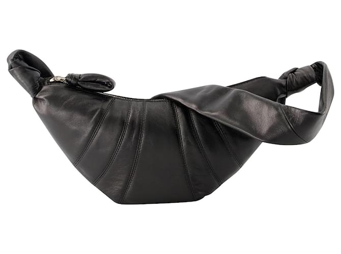 Small Croissant Bag - Lemaire - Leather - Black  ref.1118544