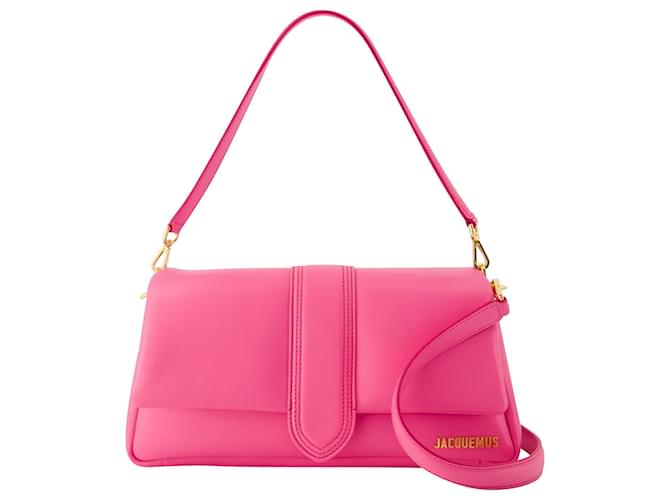 Bolsa Le Bambimou - Jacquemus - Couro - Rosa Neon  ref.1118567