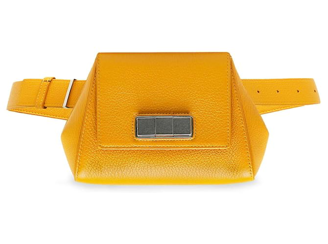 Bottega Veneta Yellow Geometric Belt Bag Leather Pony-style calfskin  ref.1118712