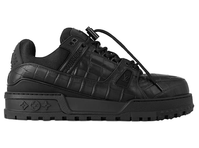 Louis Vuitton LV Trainer Maxi Sneaker Pharrell Black Leather  ref.1118776