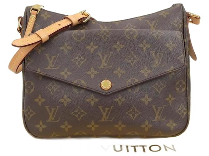 Louis Vuitton Monogram Mabillon Shoulder Bag M41679 Brown Cloth  ref.1118819