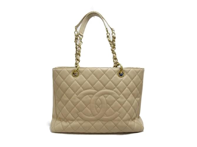 Chanel CC Caviar Grand Shopping Tote Brown Leather  ref.1118829