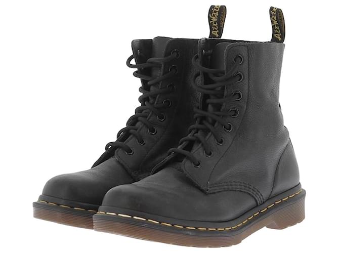 Dr. MARTENS  Ankle boots T.eu 38 leather Black  ref.1118849