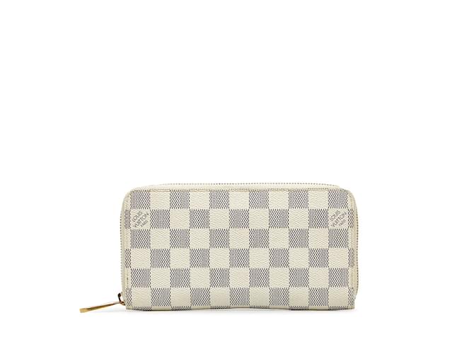 Louis Vuitton Damier Azur Zippy Wallet  N63503 White Cloth  ref.1118944