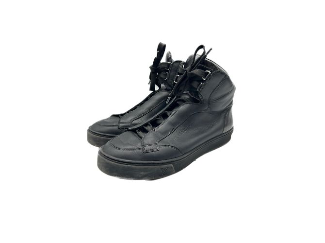 Zapatillas Louis Vuitton T.UK 6 Cuero Negro