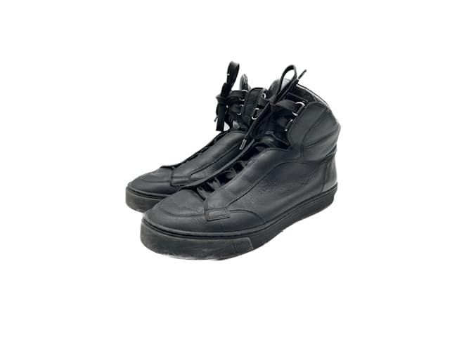LOUIS VUITTON Sneaker T.Vereinigtes Königreich 6 Leder Schwarz  ref.1118989