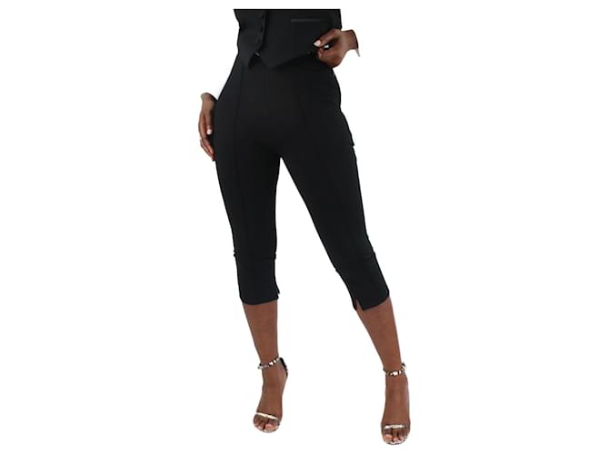 Anine Bing Slim-fit preto 3/4-calças compridas - tamanho UE 34 Elastano Poliamida Raio  ref.1119048