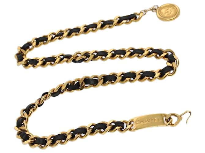 Chanel Chain belt 31.5"" Gold Tone CC Auth am5198 Metal  ref.1119150