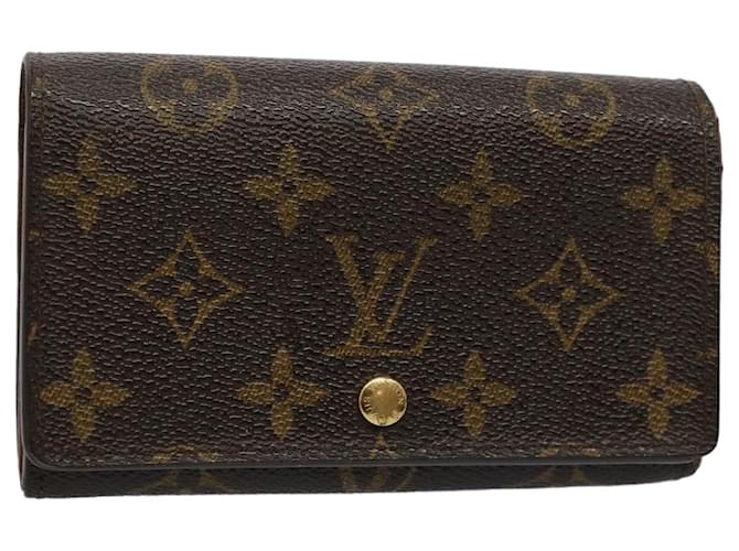 LOUIS VUITTON Monogram Portefeuille Tresol Wallet M61736 LV Auth bs9494 Cloth  ref.1119226