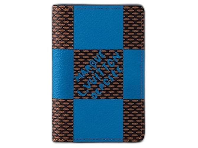 Louis Vuitton LV Pharrell Pocket Organizer neu Blau Leinwand  ref.1119260