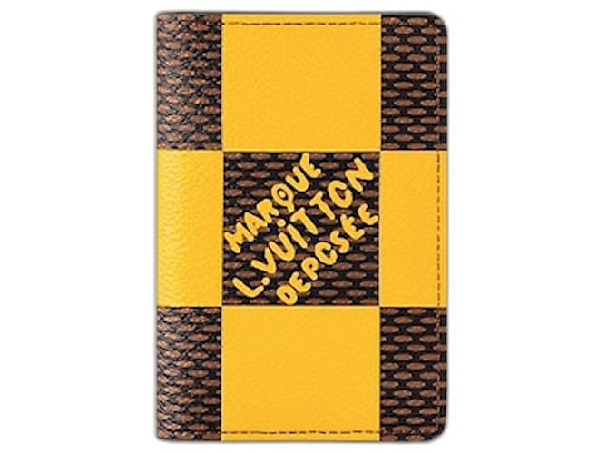 Louis Vuitton LV Card wallet Pharrell new Yellow Cloth  ref.1119263