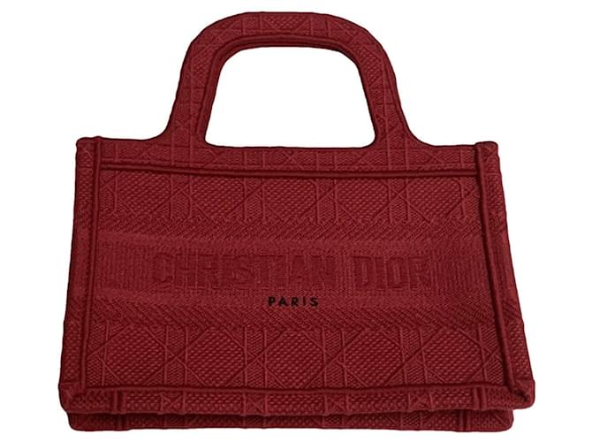 Dior Handbags Dark red Cotton  ref.1119269
