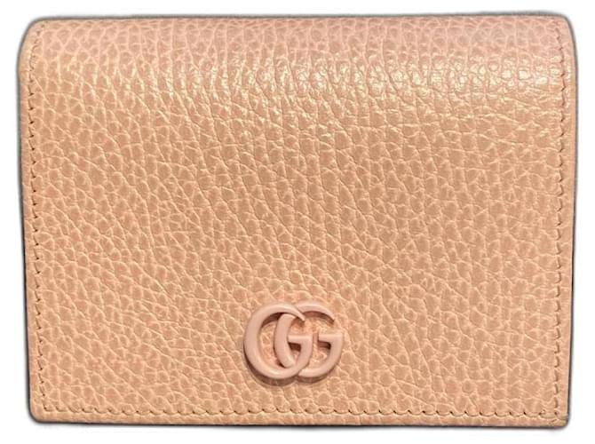Gucci GG Marmont Leder-Geldbörse Pink  ref.1119273