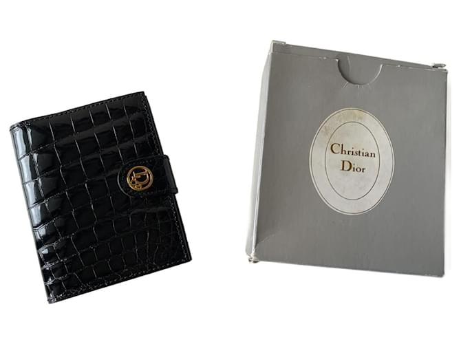 Dior Purses, wallets, cases Black Exotic leather  ref.1119287
