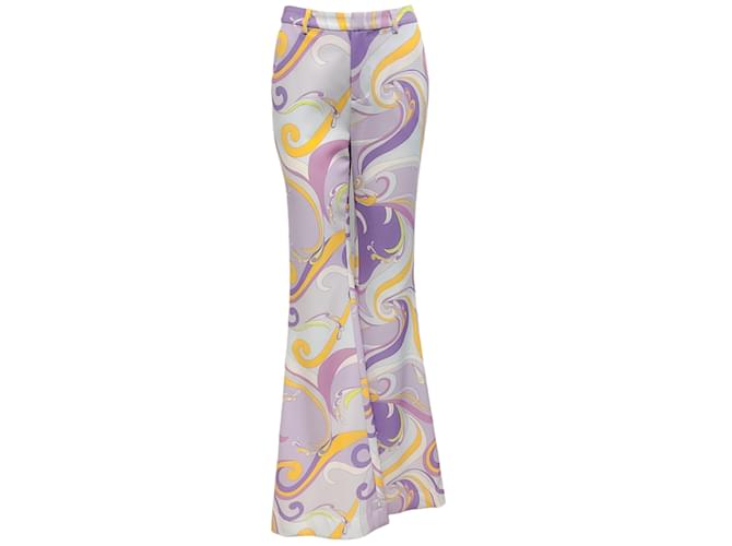 Pantalones Lane con estampado múltiple lila de L'Agence Púrpura Poliéster  ref.1119297