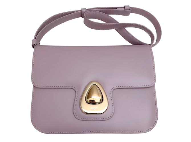 Apc a.P.C. Purple Lilac Leather Small Astra Bag  ref.1119306