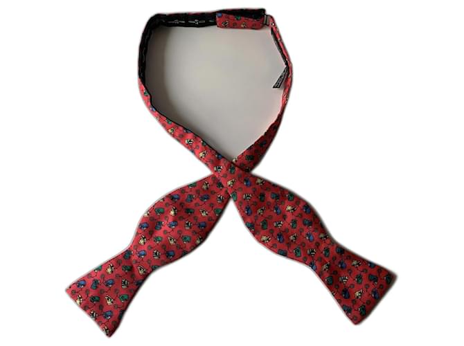 Hermès Krawatten Mehrfarben Seide  ref.1119325