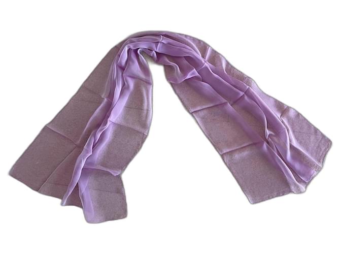 Autre Marque Purple changing silk stole 157,5 x 57,5 new cm  ref.1119387