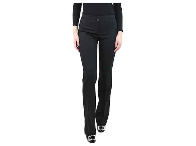 Salvatore Ferragamo Black tailored trousers - size UK 8 Wool  ref.1119471